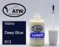 Preview: Volvo, Deep Blue, 613: 20ml Lackstift, von ATW Autoteile West.